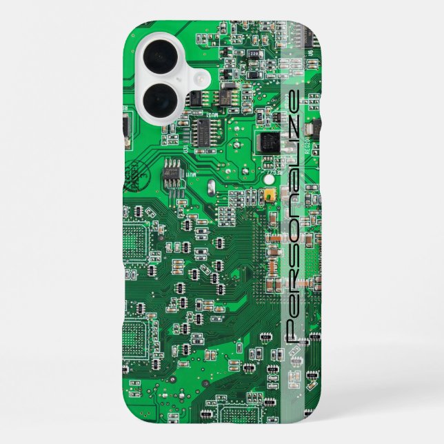 Coque iPhone Carte circuit imprimé circuit vert PCB (Verso)