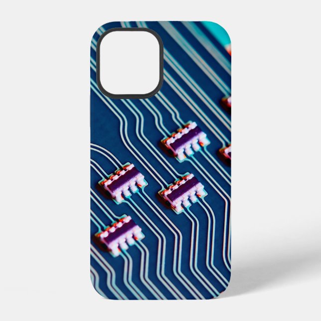 Coque iPhone Carte de circuit électronique de près. arrière-pla (Verso)