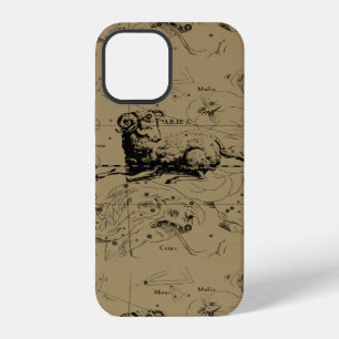 Coque iPhone 12 Carte de la constellation du Bélier Hevelius 1690