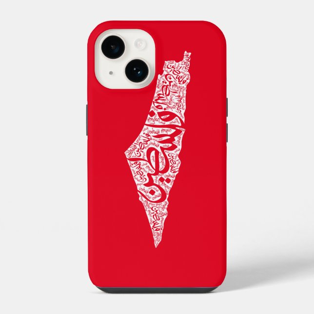 Coque iPhone Carte de la Palestine libre et drapeau du Canada ( (Verso)