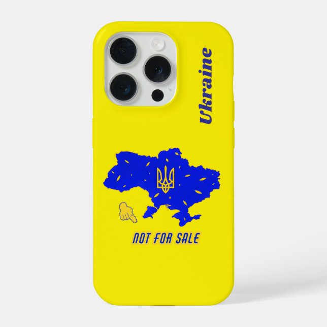 Coque iPhone Carte de l'Ukraine (Verso)