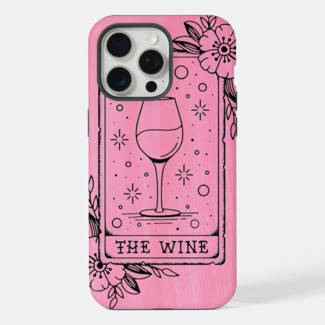 Coque iPhone Carte de Tarot du Vin (Verso)
