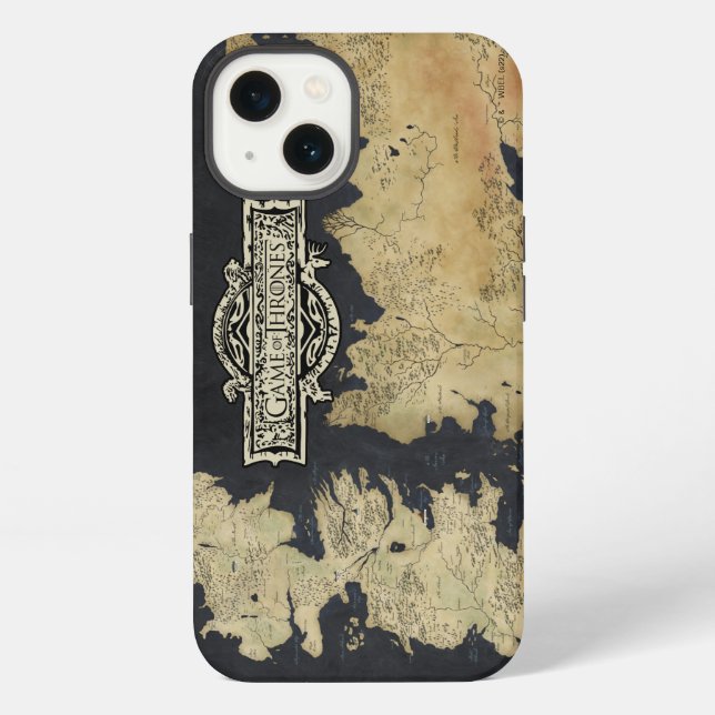 Coque iPhone Carte de Westeros (Verso)