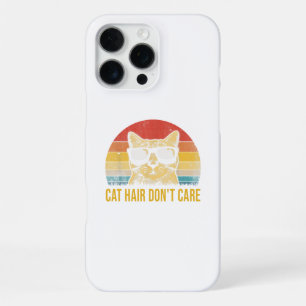 Coque iPhone 16 Pro Max Carte drôle pour les amoureux de chats 'Poils de c