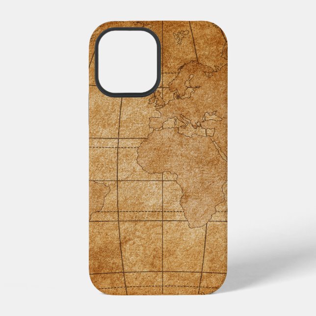 Coque iPhone carte du monde (Verso)