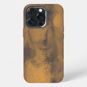 Etui iPhone 13 Pro Carte du monde de Mars, planète rouge par satellit