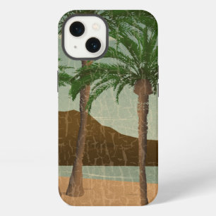 Etui iPhone 13 Carte postale vintage en détresse de la plage de W