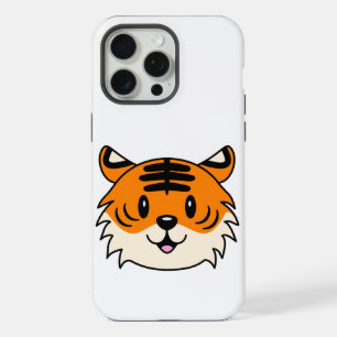Coque iPhone 15 Pro Max Carton doux et souriant tigre
