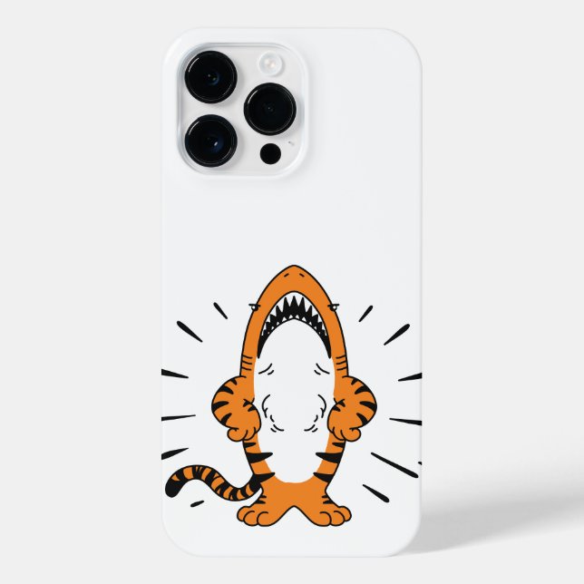 COQUE iPhone CARTOON DE TIGRE DE SHARK HYBRIDE CUTE (Verso)