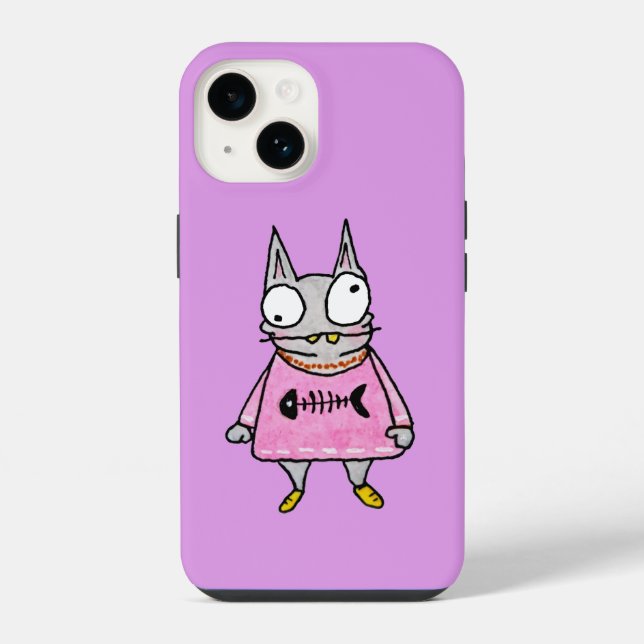 Coque iPhone Cartoon Kitten (Verso)