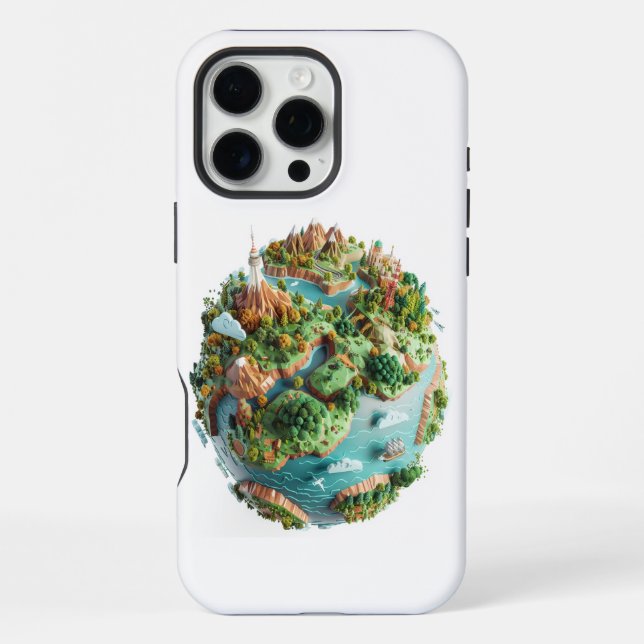 Coque iPhone Cartoon Planet (Verso)