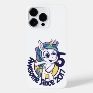 Coque Pour Pour iPhone 14 Pro Max CARTOON UNICORN D'ANNIVERSAIRE customisé