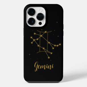 Coque Pour Pour iPhone 14 Pro Max Cas Signe Stellaire Gémeaux