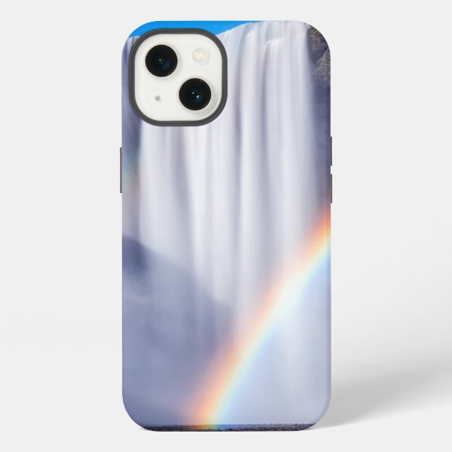 Coque iPhone Cascade et arc-en-ciel (Verso)
