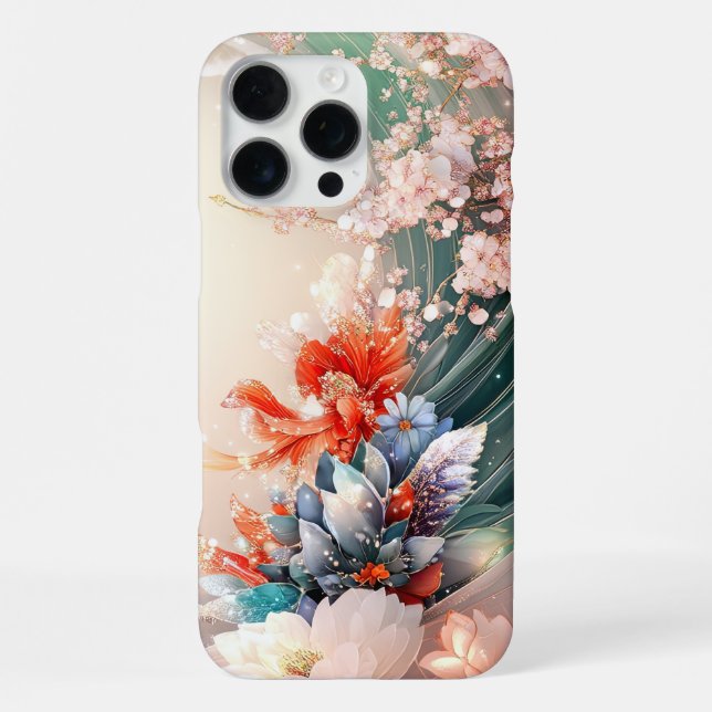 Coque iPhone Cascade Floral Enchanté (Verso)