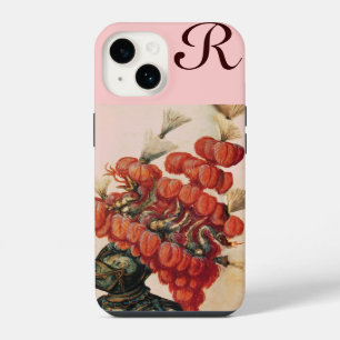 COQUE POUR iPhone 14 CASQUE DE CHEVALIER ANTIQUE, DRAGONS ET PLUMES ROU