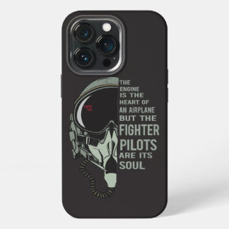 Etui iPhone 13 Pro Casque de pilote de chasse et masque d'oxygène vit