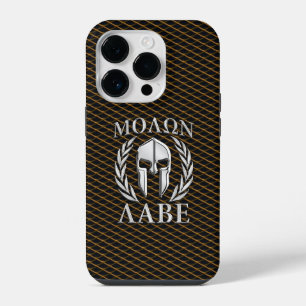 Coque Pour iPhone 14 Plus Casque de Spartiate Molon Labe Laurier