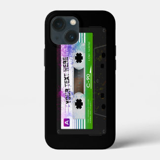 Etui iPhone 13 Mini Cassette audio compact rétro amusant