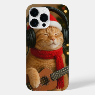 Coque Pour Pour iPhone 14 Pro Max Cat iPhone 14 Pro Max Case Playing Christmas Music