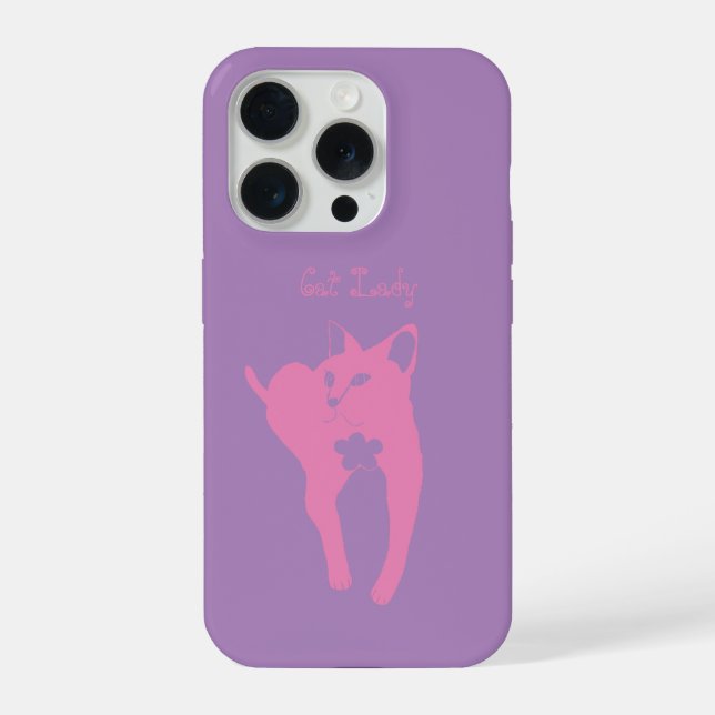 Coque iPhone Cat Lady iPhone Case (Verso)