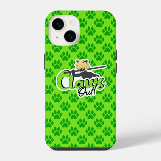 Coque iPhone Cat Noir | Claws Out ! (Verso)