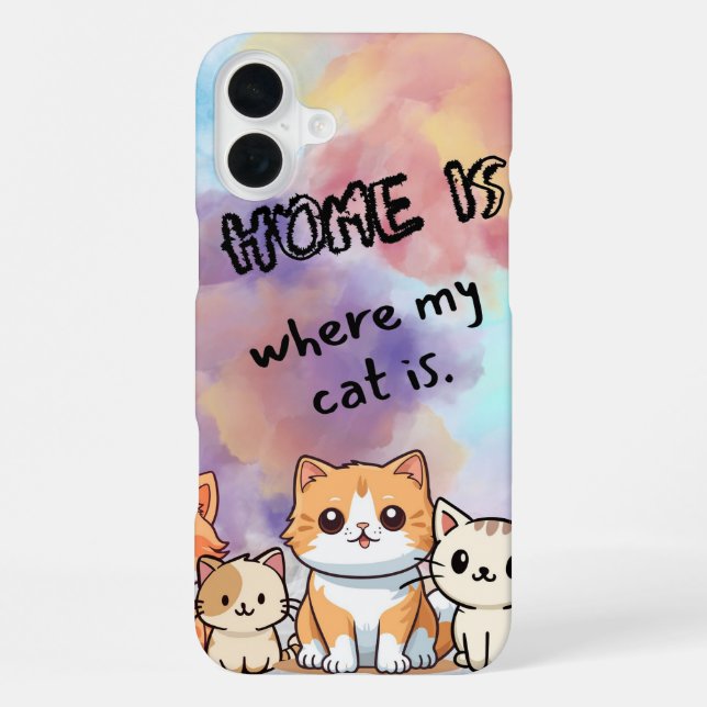 Coque iPhone Cat Phone (Verso)