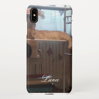 Coque iPhone XS Max Cat Photo Name Personalize IPhone XS Max Case