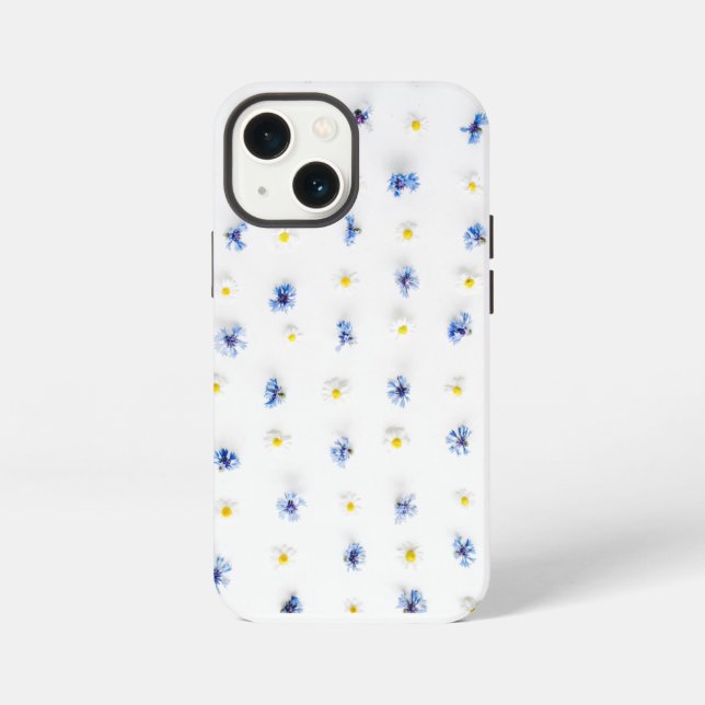 Coque iPhone Cath Kidston Conception de Londres fleurs bleues   (Verso)