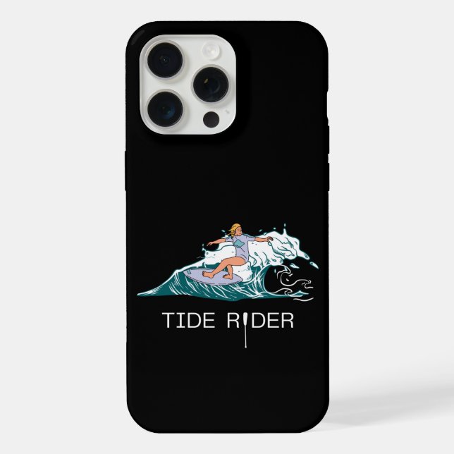 Coque iPhone Cavalier de la marée (Verso)