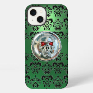 ETUI iPhone 13 CAVALIERS DE LA MORT JADE VERT NOIR DAMAS