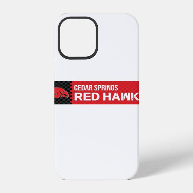 Coque iPhone Cedar Springs Red Hawks (Verso)