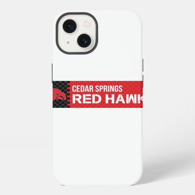 Coque iPhone Cedar Springs Red Hawks (Verso)