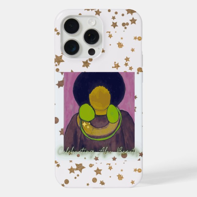 Coque iPhone Célébration de la Beauté Afro (Verso)