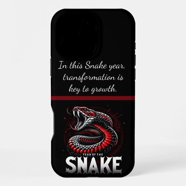 Coque iPhone Célébration joyeuse de l'année du Serpent (Verso)