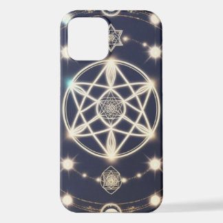Coque iPhone 12 Celestial Moon Cycle Mandala – Sacred Geometry