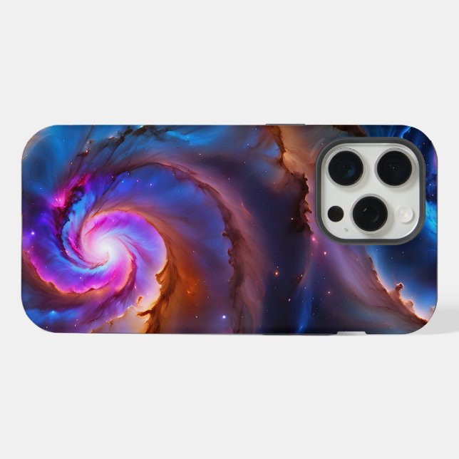 Coque iPhone « Celestium » - Nébuleuse et galaxies (Verso Horizontal)