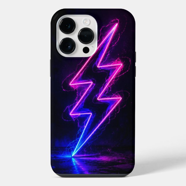 Coque iPhone Cell Phone Case Colorful Lightning Bolt (Verso)