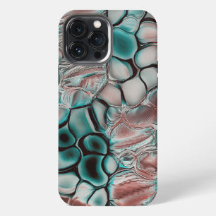 Etui iPhone 13 Pro Max Cellules cyanes à cuivre avec reflet de lumière do