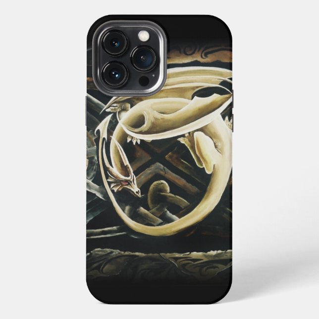 Coque iPhone Céltic Knot Creative Dragon (Verso)
