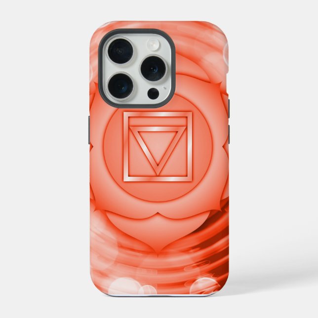 Coque iPhone Centres d'énergie de Chakra Pleine conscience (Verso)