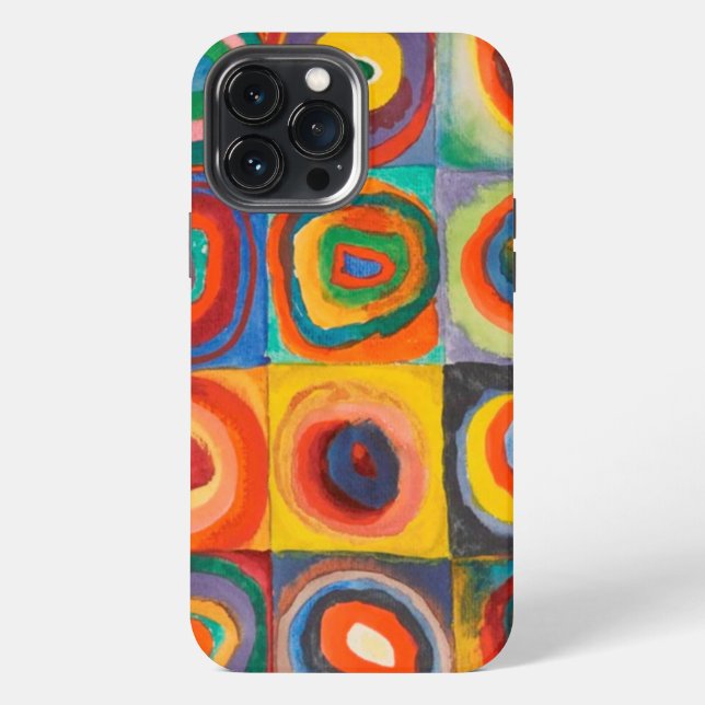 Coque iPhone Cercle Carré Kandinsky (Verso)