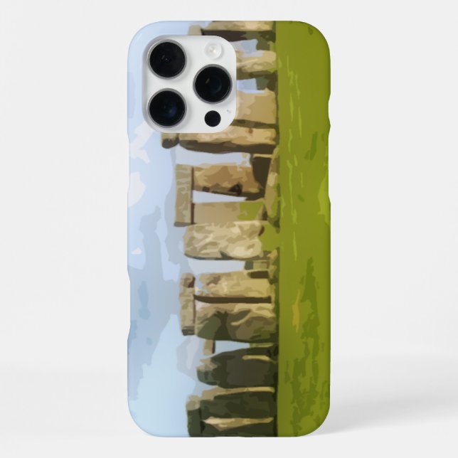 Coque iPhone Cercle de pierres monument de Stonehenge (Verso)