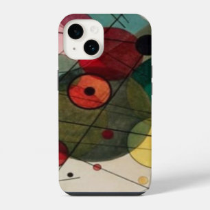 Coque Pour iPhone 14 Cercles abstraits de Kandinsky