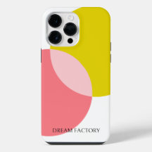 Cercles Abstraits modernes Yellow Pink Minimaliste