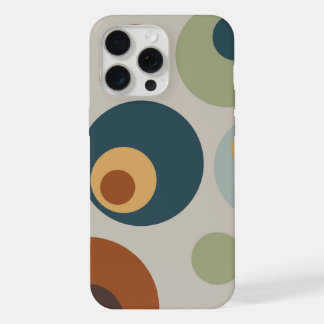 Coque iPhone 15 Pro Max Cercles amusants de style moderne du milieu du siè
