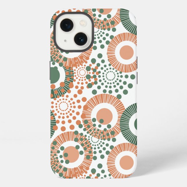 Coque iPhone Cercles, Cercles Partout  (Verso)