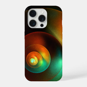 Coque iPhone 15 Pro Cercles colorés Motif d'art Abstrait moderne #18