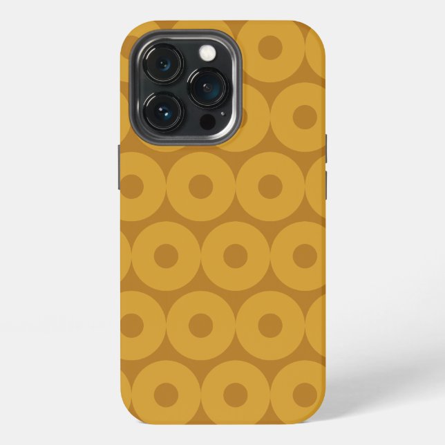 Coque iPhone Cercles de Brun (Dos)