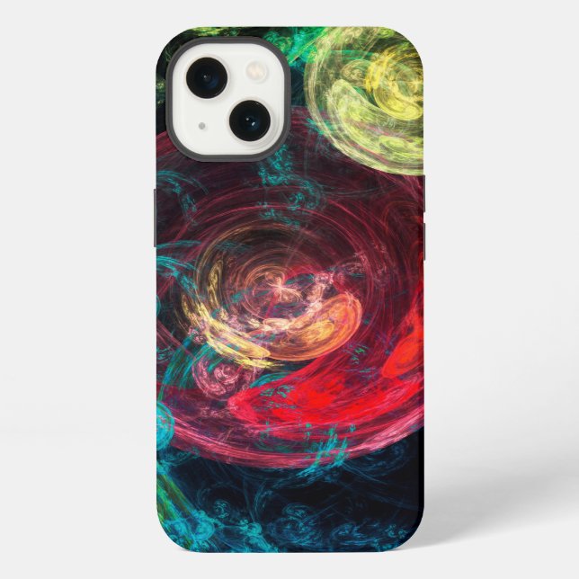 Coque iPhone Cercles de galaxies (Verso)
